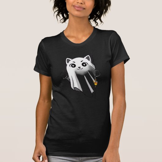 cool tees cat funny cute tshirt  tシャツ (正面)