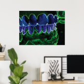 Cool Teeth Model Dentist Orthodontist Poster ポスター (ホームオフィス)