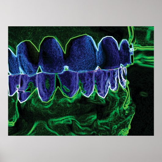 Cool Teeth Model Dentist Orthodontist Poster ポスター (正面)