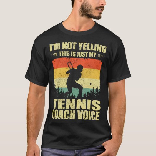 Cool Tennis Player For Men Women Team Tennis Coach Tシャツ (正面)