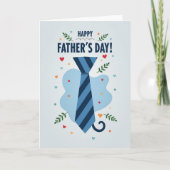 Cool Tie Fathers Day Celebration Card カード (正面)
