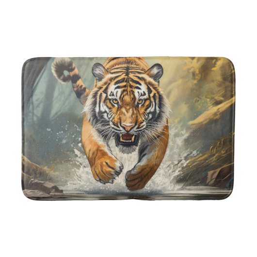Cool Tiger Bath Mat! バスマット (正面)