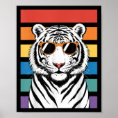 Cool Tiger Costume For Men Women Kids Pattern Tige ポスター (正面)