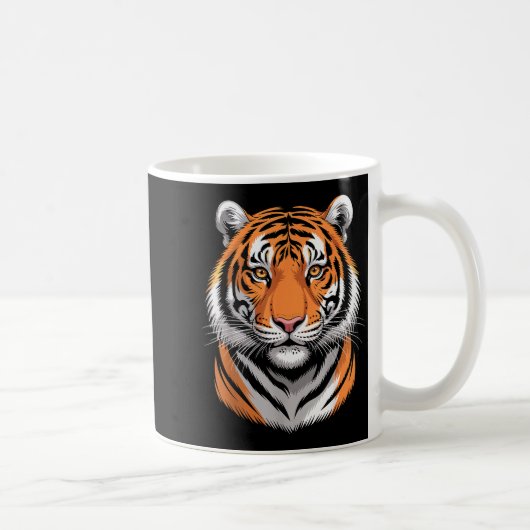 Cool Tiger Design For Men Women Siberian Tiger Lov コーヒーマグカップ (右)