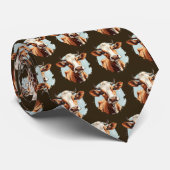 Cool tiled cow pattern  ネクタイ (ロール)