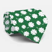 Cool tiled four leaf clovers Saint Patrick's Day  ネクタイ (ロール)
