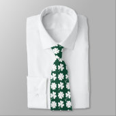Cool tiled four leaf clovers shamrocks pattern  ネクタイ (タイ)