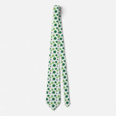 Cool tiled four leaf clovers shamrocks pattern  ネクタイ (正面)
