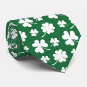 Cool tiled four leaf clovers shamrocks pattern  ネクタイ (ロール)