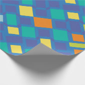 Cool Tone checkerboard Kid's   ラッピングペーパー (角)