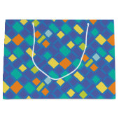 Cool Tone checkerboard Kid's   ラージペーパーバッグ (正面)