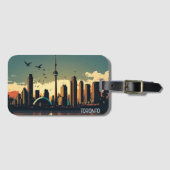 Cool Toronto Canada Skyline  ラゲッジタグ (正面横)
