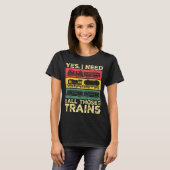 Cool Train Model Funny Train Railroad  Tシャツ (正面フル)
