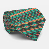 Cool tribal ethnic geometric pattern ネクタイ (ロール)