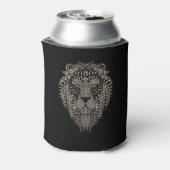Cool Tribal Metallic Lion Head Personalised 缶クーラー (缶裏面)