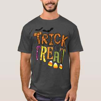 Cool Trick Or Treat Colorful For Halloween Town Tシャツ