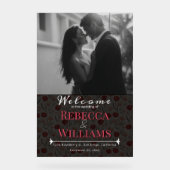 Cool Tulip Flower Traditional Wedding Signs アクリルサイン (正面)