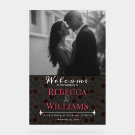 Cool Tulip Flower Traditional Wedding Signs アクリルサイン