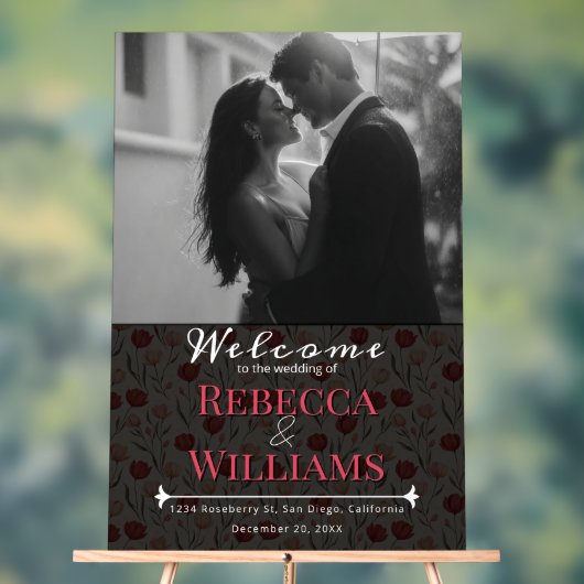 Cool Tulip Flower Traditional Wedding Signs アクリルサイン (ニュートラル)