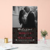 Cool Tulip Flower Traditional Wedding Signs アクリルサイン (ウェディング)