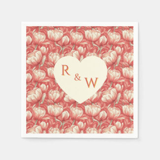 Cool Tulip Themed Backyard Wedding スタンダードカクテルナプキン