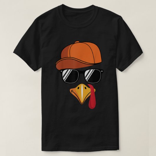 Cool Turkey Face Funny Thanksgiving Disguise Tee Tシャツ (デザイン正面)