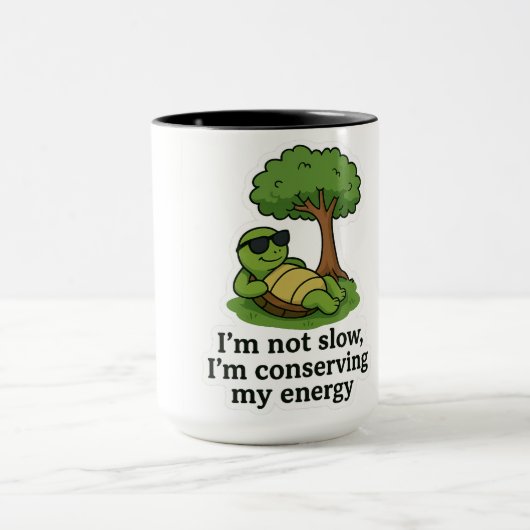 Cool Turtle Sticker マグカップ (中央)