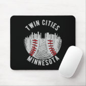 Cool Twin Cities Minnesota Mn Baseball Skyline St  マウスパッド (マウス)