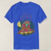 Cool UFO Alien Monkey Outer Space Tシャツ (デザイン正面)
