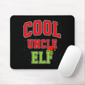 Cool Uncle Elf Christmas Family Matching Group Xma マウスパッド (マウス)