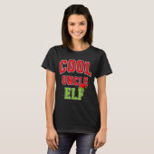 Cool Uncle Elf Christmas Family Matching Group Xma Tシャツ (正面フル)