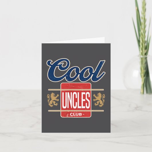 Cool Uncles Club For New Uncle Father's Day Uncle  カード (正面)