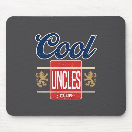 Cool Uncles Club For New Uncle Father's Day Uncle  マウスパッド (正面)