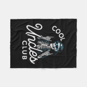 Cool Uncles Club Shirt Funny Skeleton Men Uncle  フリースブランケット (正面(横))