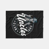 Cool Uncles Club Shirt Funny Skeleton Uncle Men  フリースブランケット (正面(横))
