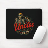 Cool Uncles Club Shirt Funny Skeleton Uncle Men Fa マウスパッド (マウス)