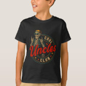 Cool Uncles Club Shirt Funny Skeleton Uncle Men Fa Tシャツ (正面)