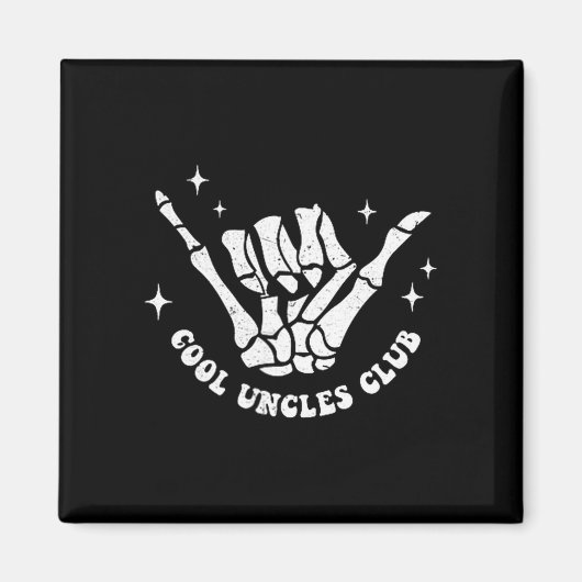 Cool Uncles Club Uncle Cke Birthday Father's Day  マグネット (正面)