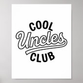 Cool Uncles Club Uncle Ever Funny Cket Fathers Day ポスター (正面)