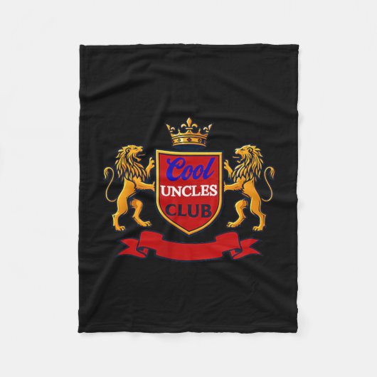 Cool Uncles Club Uncle Ever Funny Cket Funny Uncle フリースブランケット (正面)