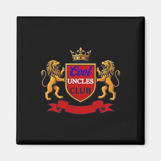Cool Uncles Club Uncle Ever Funny Cket Funny Uncle マグネット (正面)