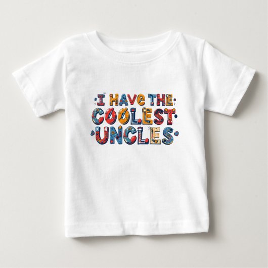 Cool Uncles that Play Hockey Toddler Shirt ベビーTシャツ (正面)