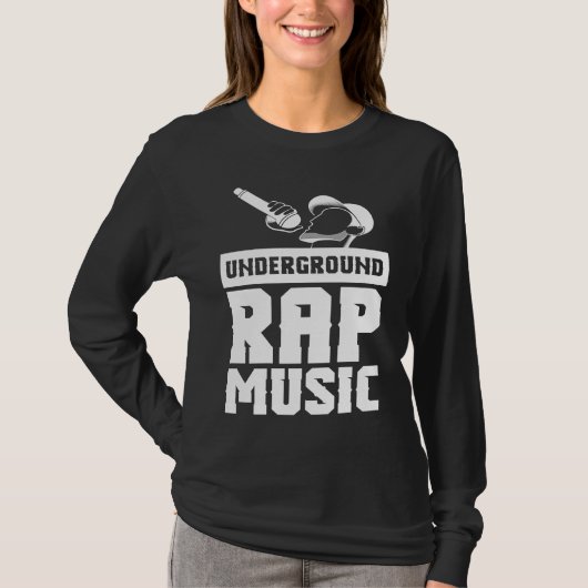 Cool Underground Rap Music Rap Tシャツ (正面)