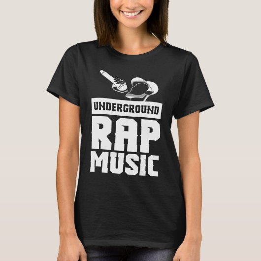 Cool Underground Rap Music Rap Tシャツ (正面)