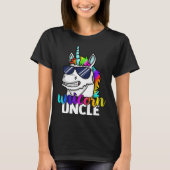 Cool Unicorn Uncle Unclecorn Mens Fun Christmas Tシャツ (正面)