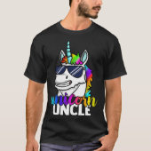 Cool Unicorn Uncle Unclecorn Mens  Fun Christmas Tシャツ (正面)
