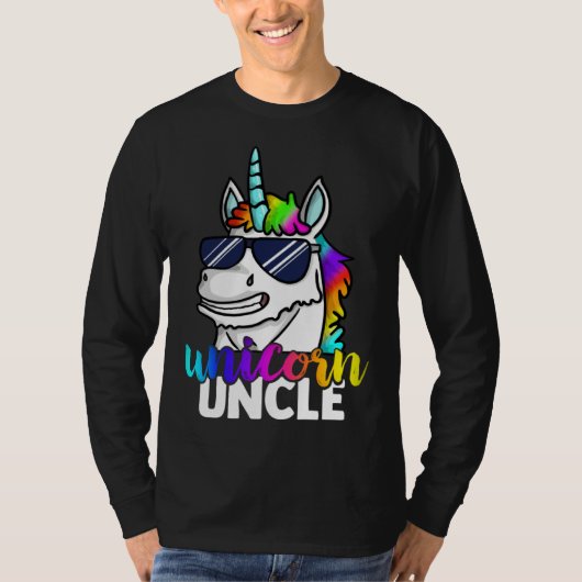 Cool Unicorn Uncle Unclecorn Mens Fun Christmas Tシャツ (正面)