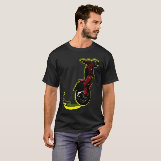 Cool Unicycle Hobby Sport Tシャツ (正面フル)