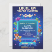 Cool Video Games 5th Birthday Party 招待状 (正面)