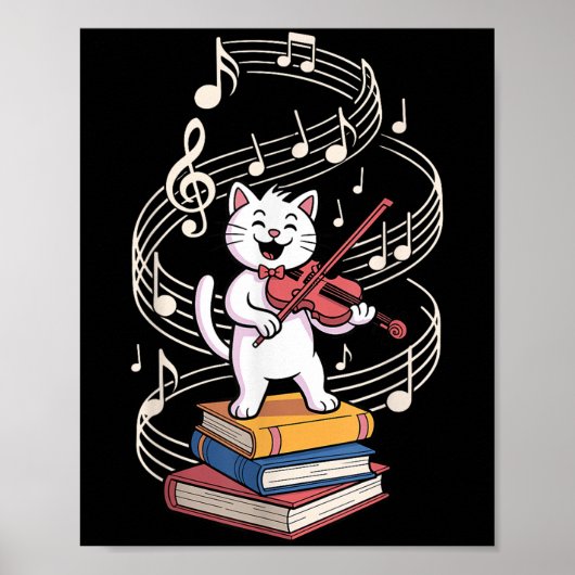 Cool Violin Art For Men Women Kid Violin Player Mu ポスター (正面)
